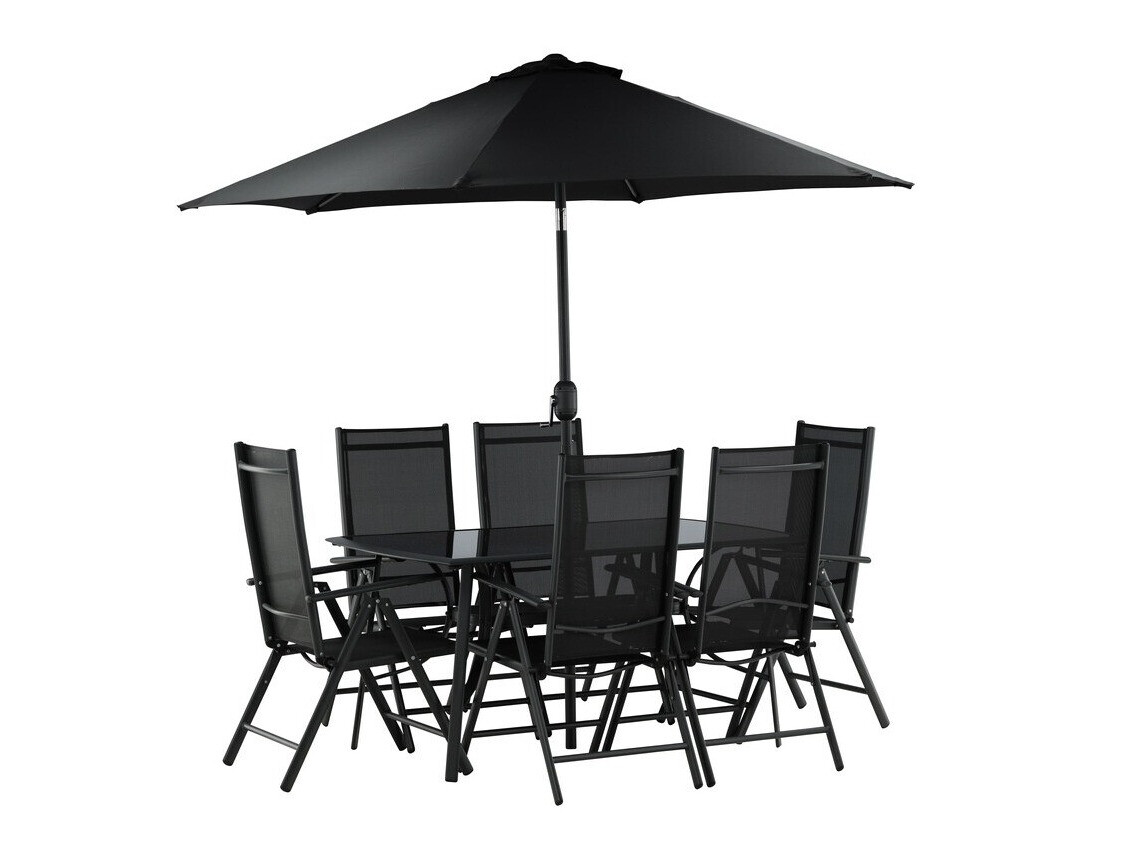 Conjunto de mesa y sillas Dallas 3079 (Negro) 2051-408