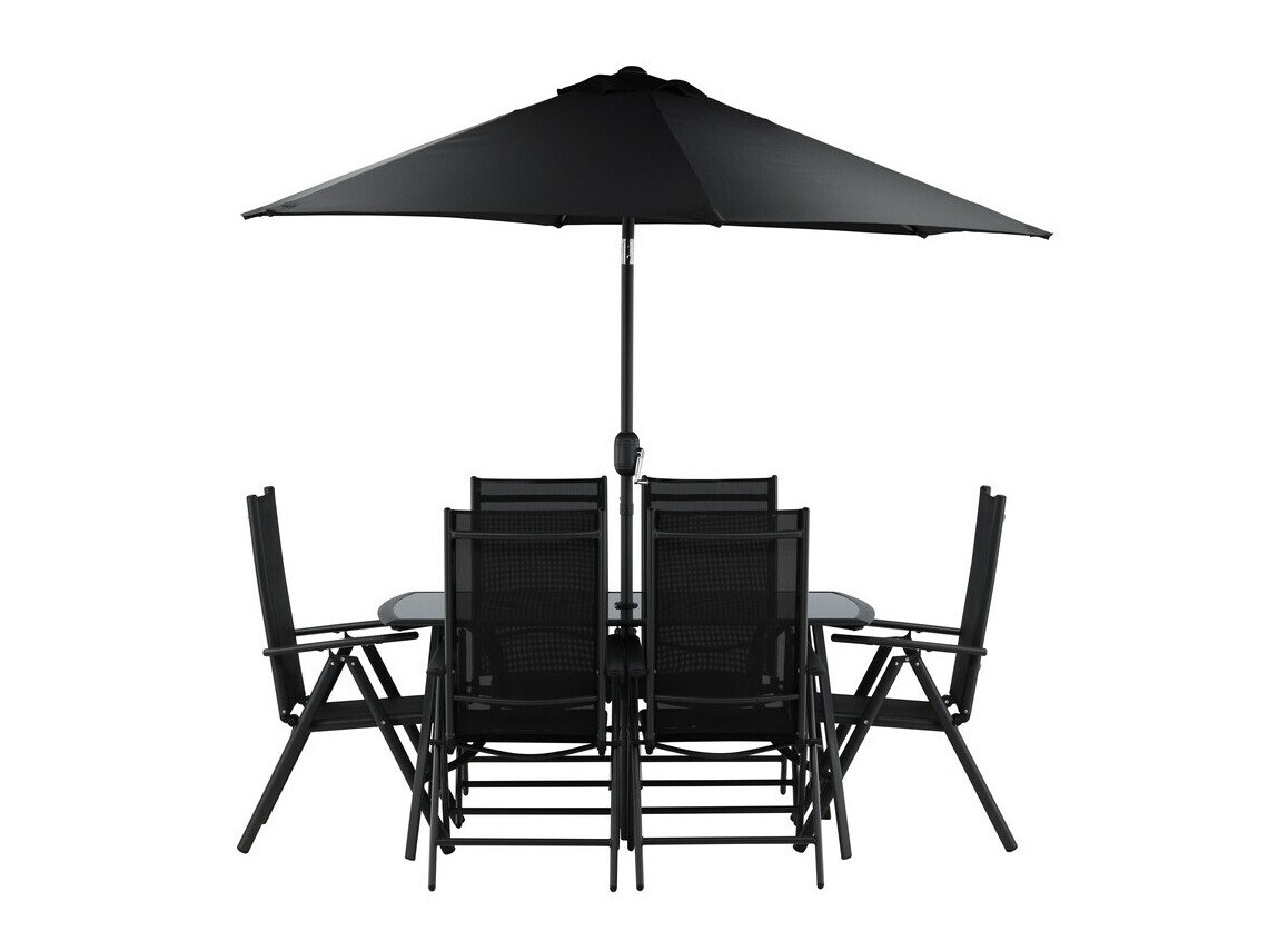 Conjunto de mesa y sillas Dallas 3079 (Negro) 2051-408