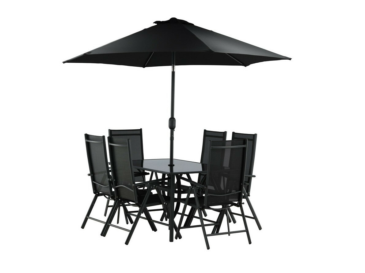 Conjunto de mesa y sillas Dallas 3079 (Negro) 2051-408