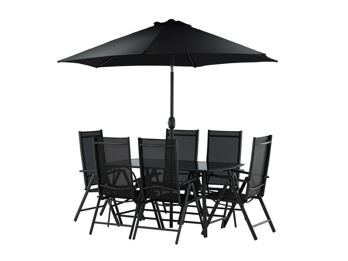 Conjunto de mesa y sillas Dallas 3079 (Negro) 2051-408