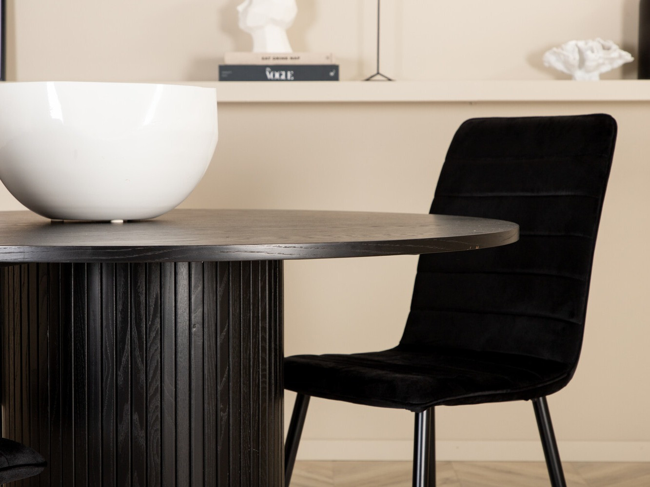 Conjunto de mesas y sillas para comedor Dallas 3090 (Negro)