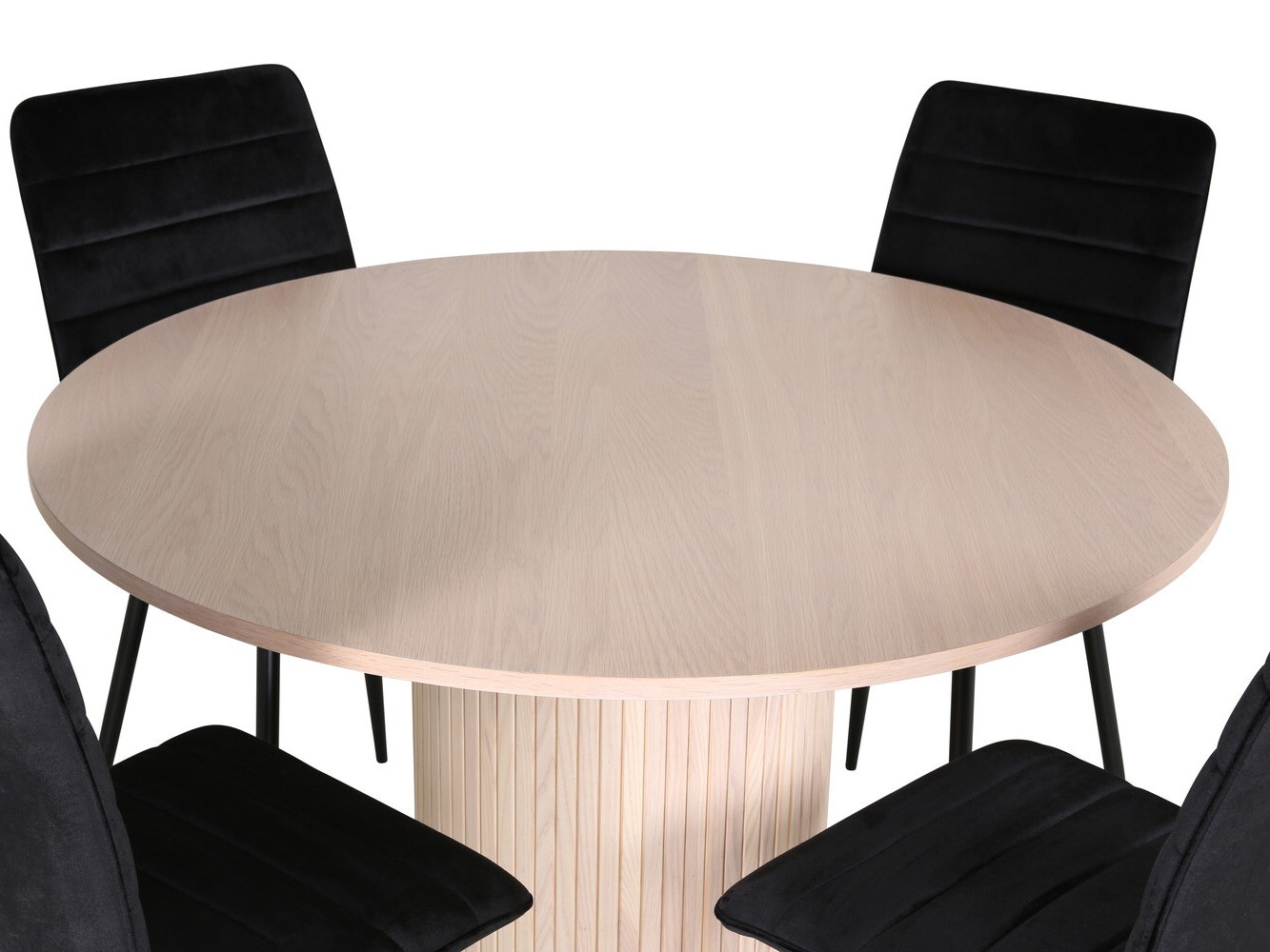 Conjunto de mesas y sillas para comedor Dallas 3101 (Negro)