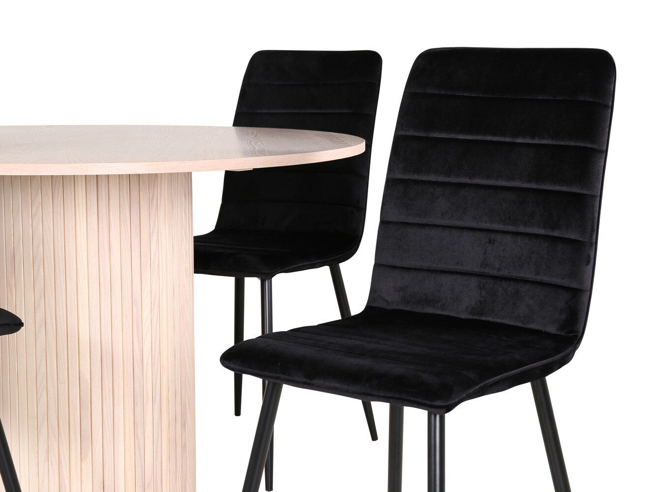 Conjunto de mesas y sillas para comedor Dallas 3101 (Negro)