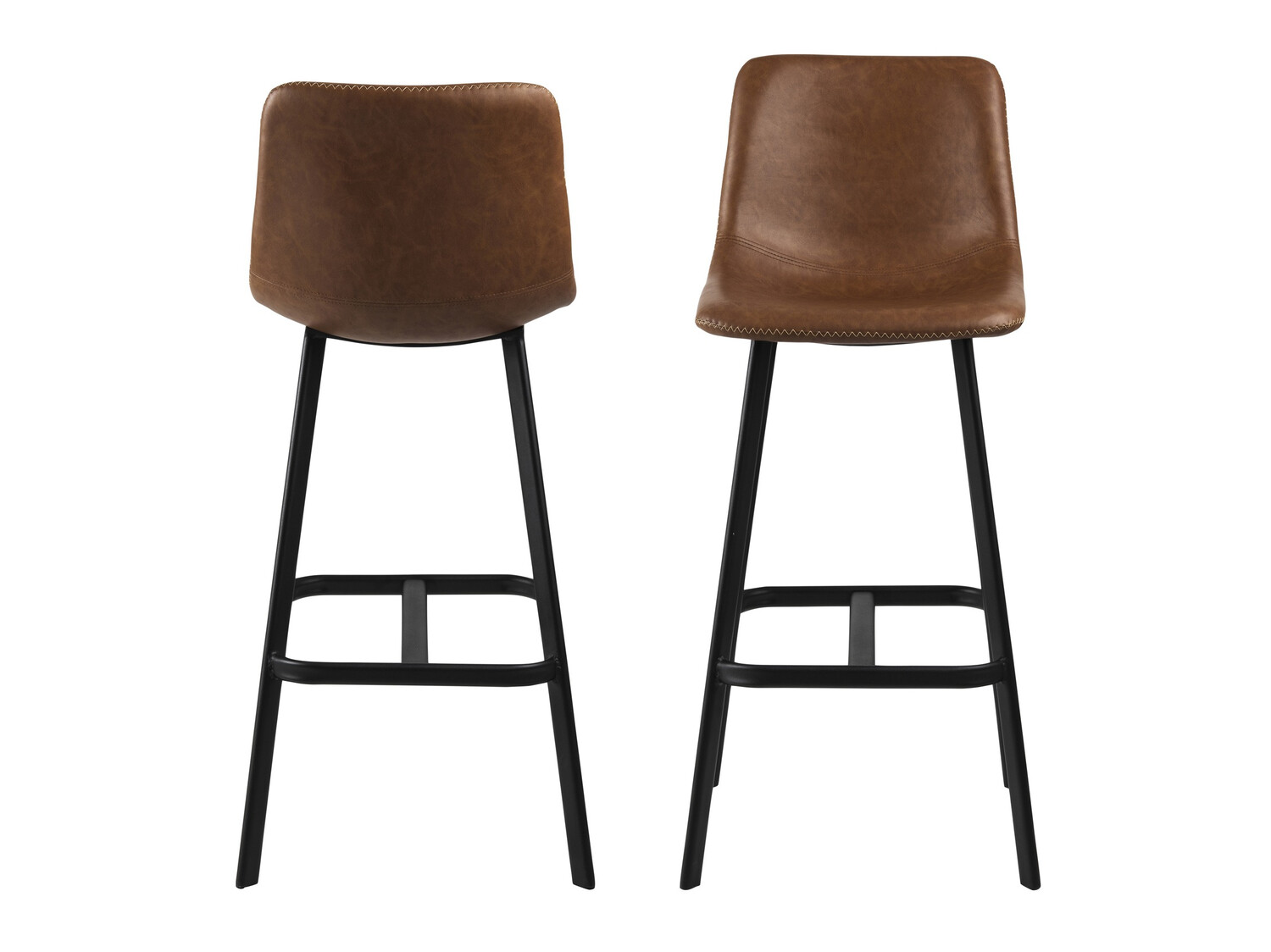 Silla de barra Norsica 444 (Negro + Marrón)