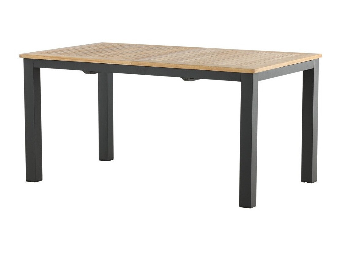 Mesa para exterior Dallas 2845 (Negro + Marrón)