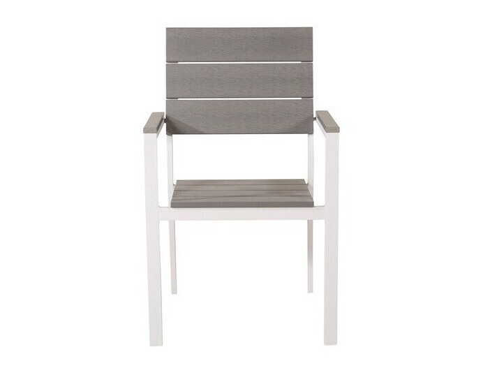 Silla para exterior Dallas 717 (Gris + Blanco)