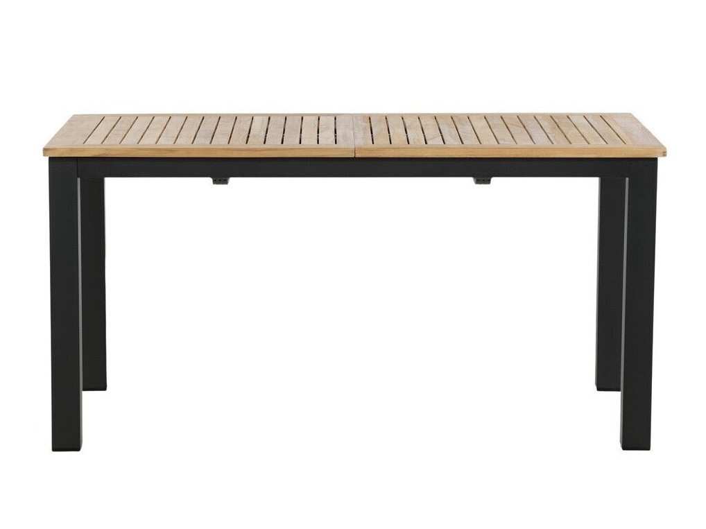 Mesa para exterior Dallas 2845 (Negro + Marrón)