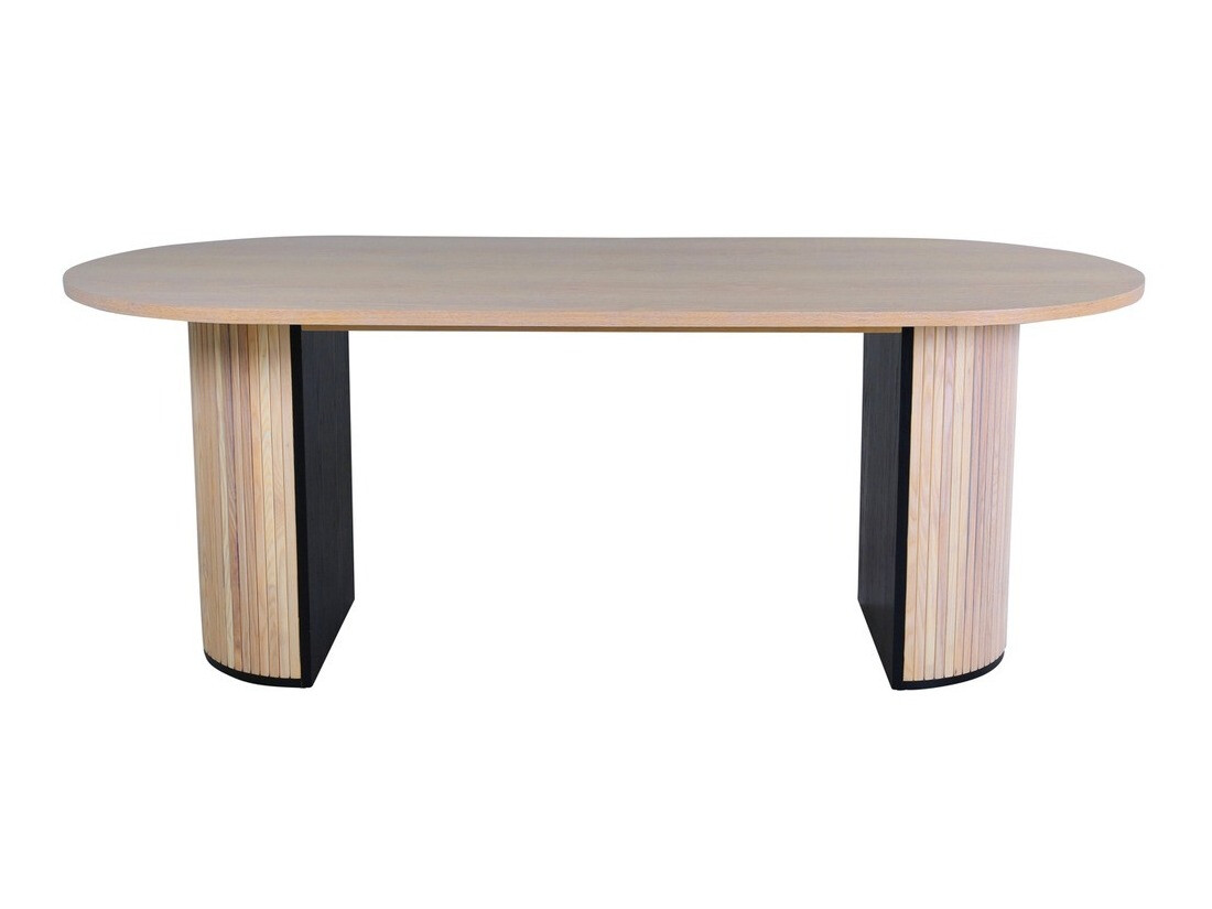 Mesa Dallas 1712 (Luminoso madera + Negro)