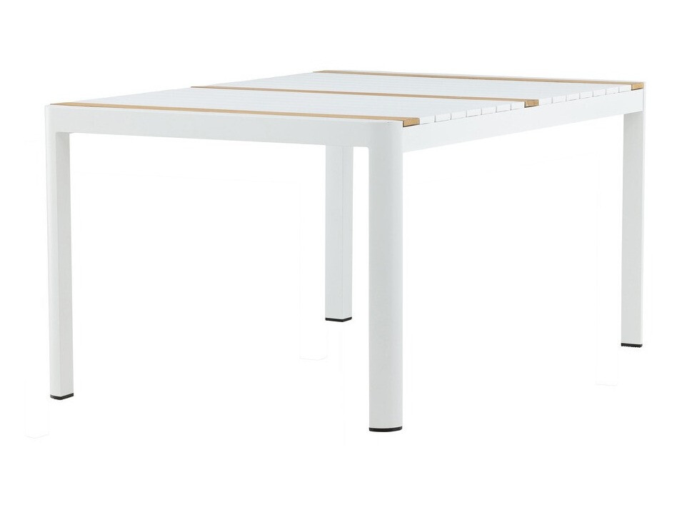 Mesa para exterior Dallas 2828 (Blanco + Marrón)