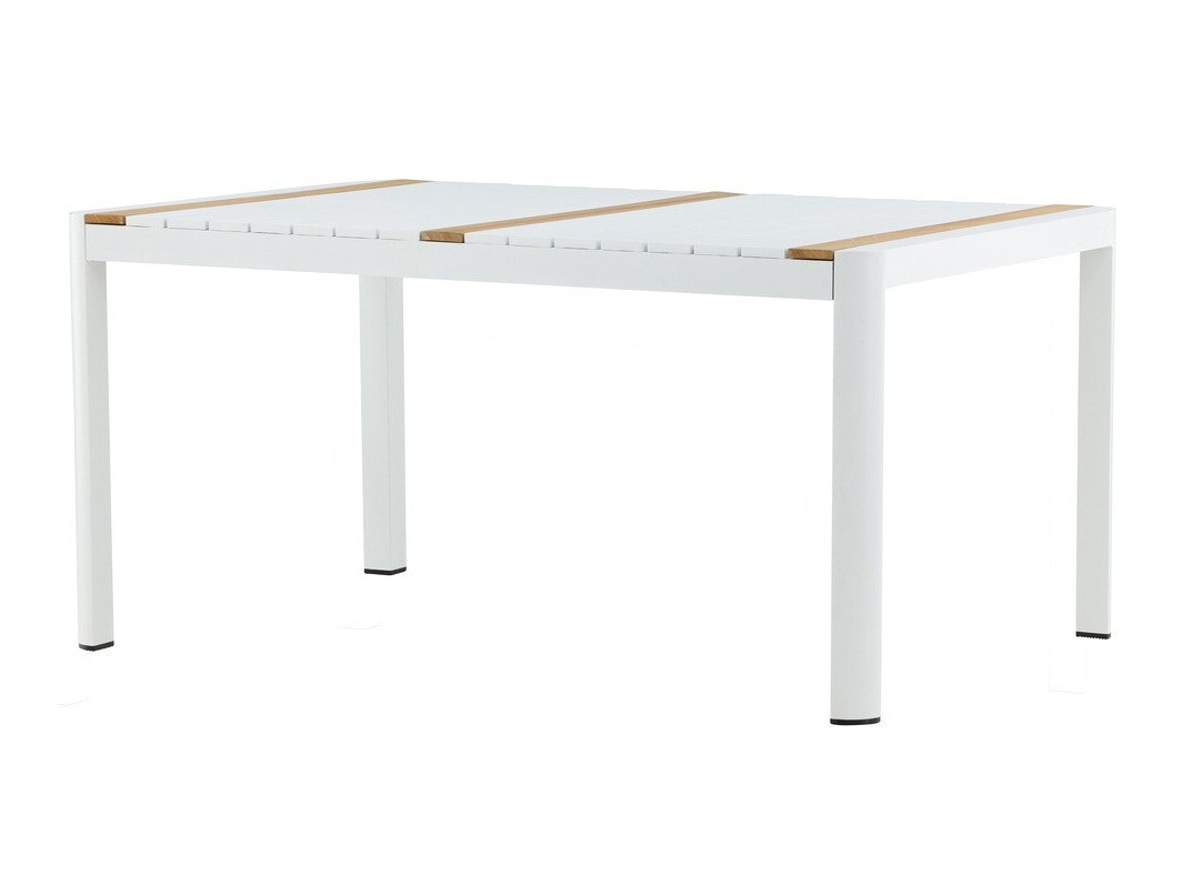 Mesa para exterior Dallas 2828 (Blanco + Marrón)