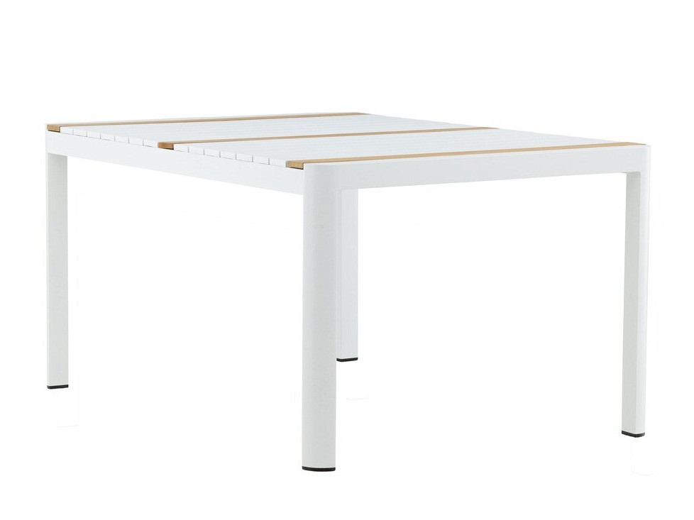 Mesa para exterior Dallas 2828 (Blanco + Marrón)