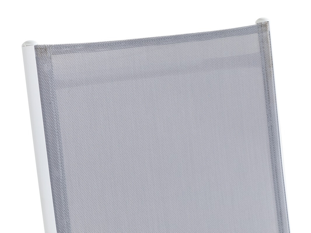 Silla de exterior Cortland 156 (Blanco + Gris)