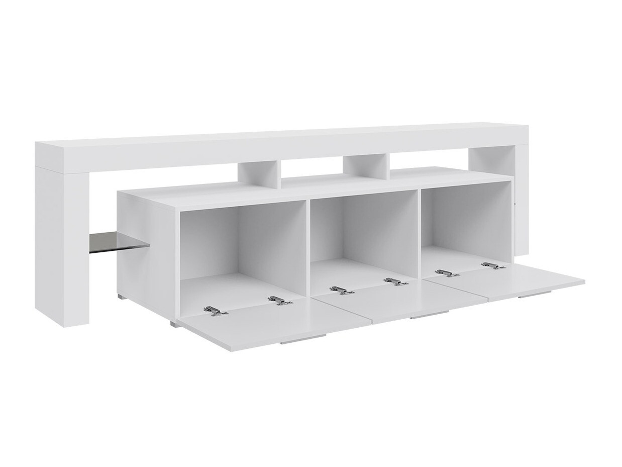 Mueble TV Nashville 103 (Blanco + Negro brillante)