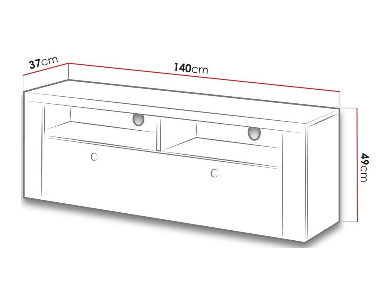 Mueble TV Salelbo 103 (Nuez)
