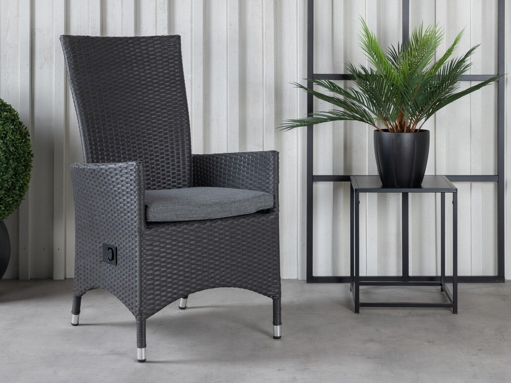 Sillón plara exterior Dallas 735 (Negro + Gris)