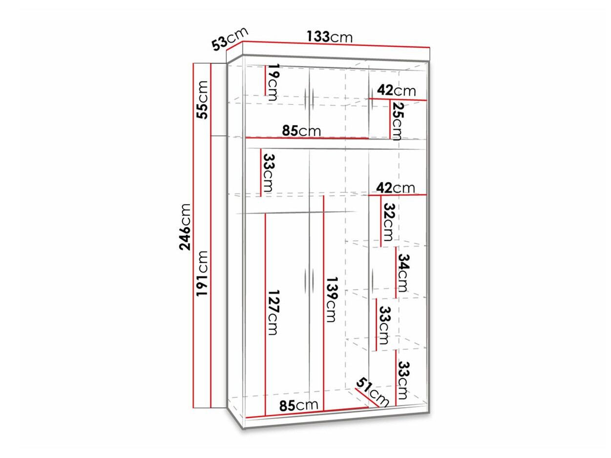 Armario Novduni 105 (Roble de lefkada)