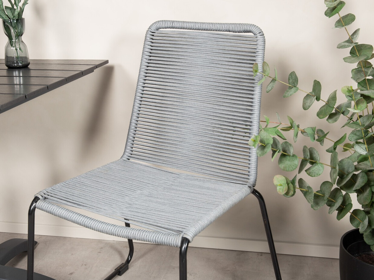 Conjunto de terraza Dallas 2184 (Gris + Negro)