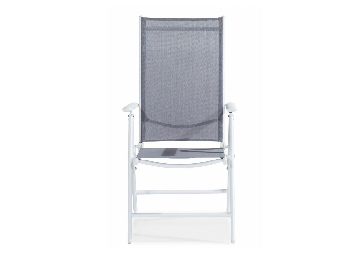 Silla de exterior Cortland 156 (Blanco + Gris)