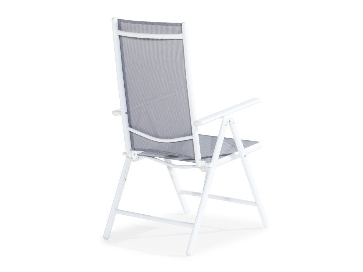 Silla de exterior Cortland 156 (Blanco + Gris)