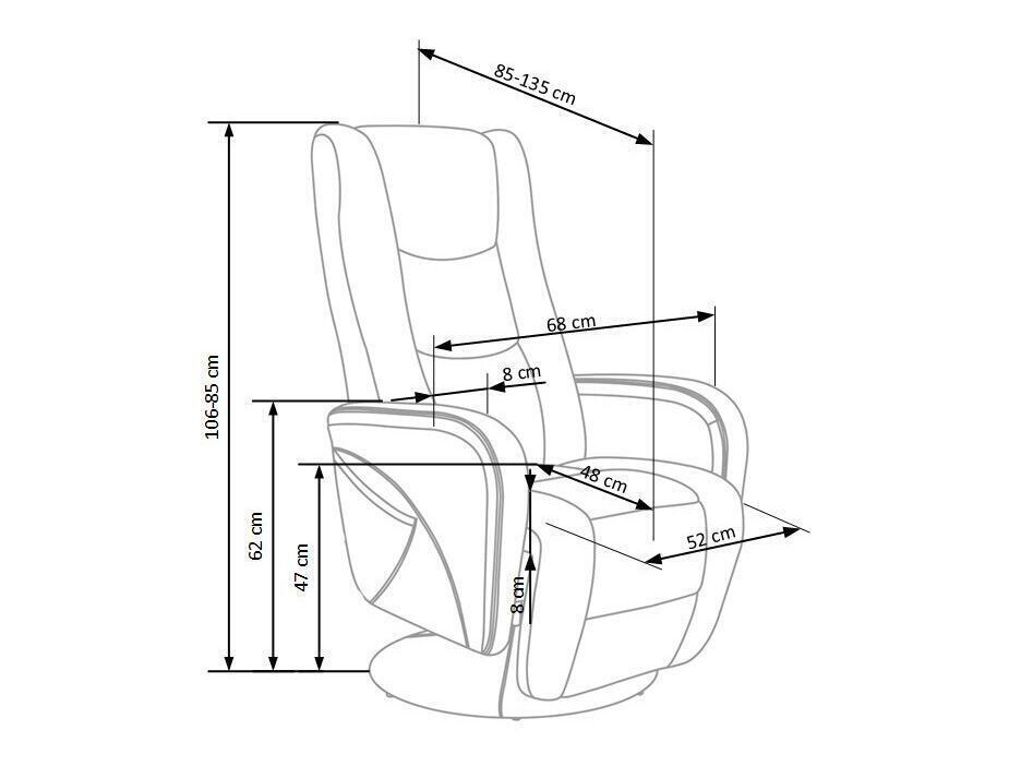 Sillón reclinable Houston 493 (Negro)