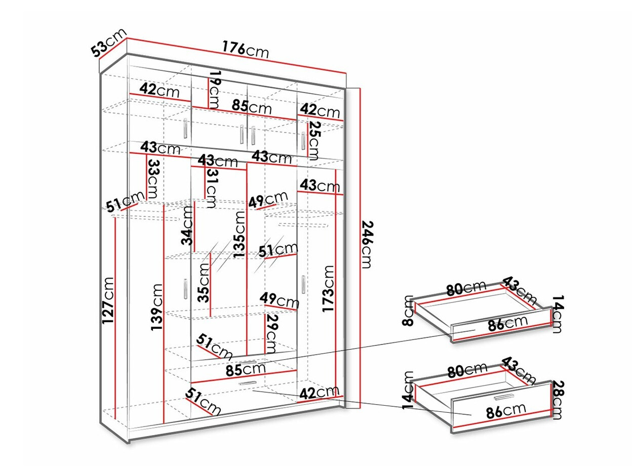 Armario Novduni 109 (Roble de lefkada)