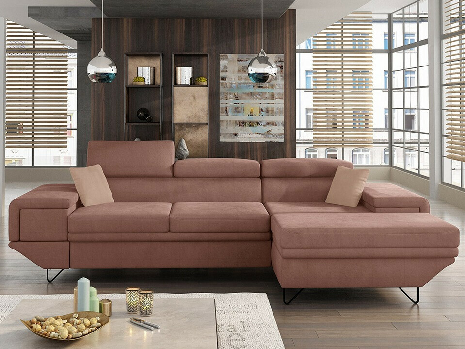 Sofá rinconero Comfivo 263 (Uttario Velvet 2955 + Uttario Velvet 2956)