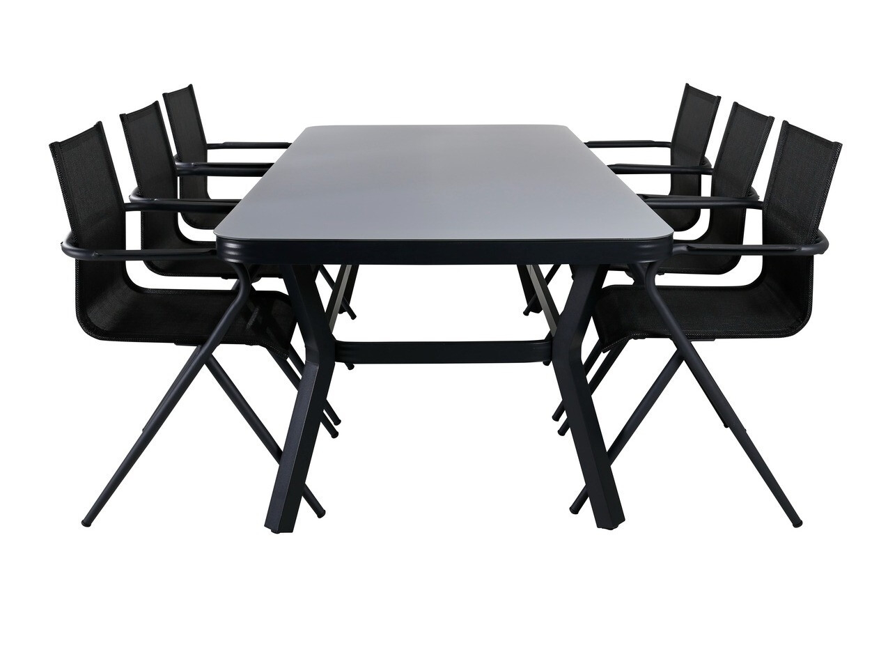 Conjunto de mesa y sillas Dallas 2135 (Negro)
