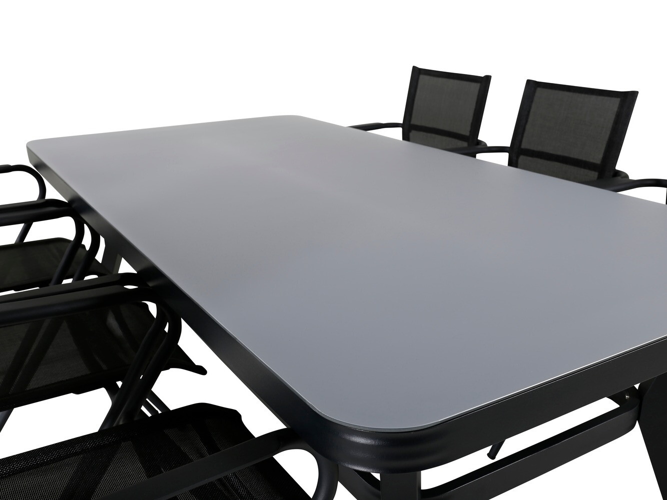 Conjunto de mesa y sillas Dallas 2135 (Negro)