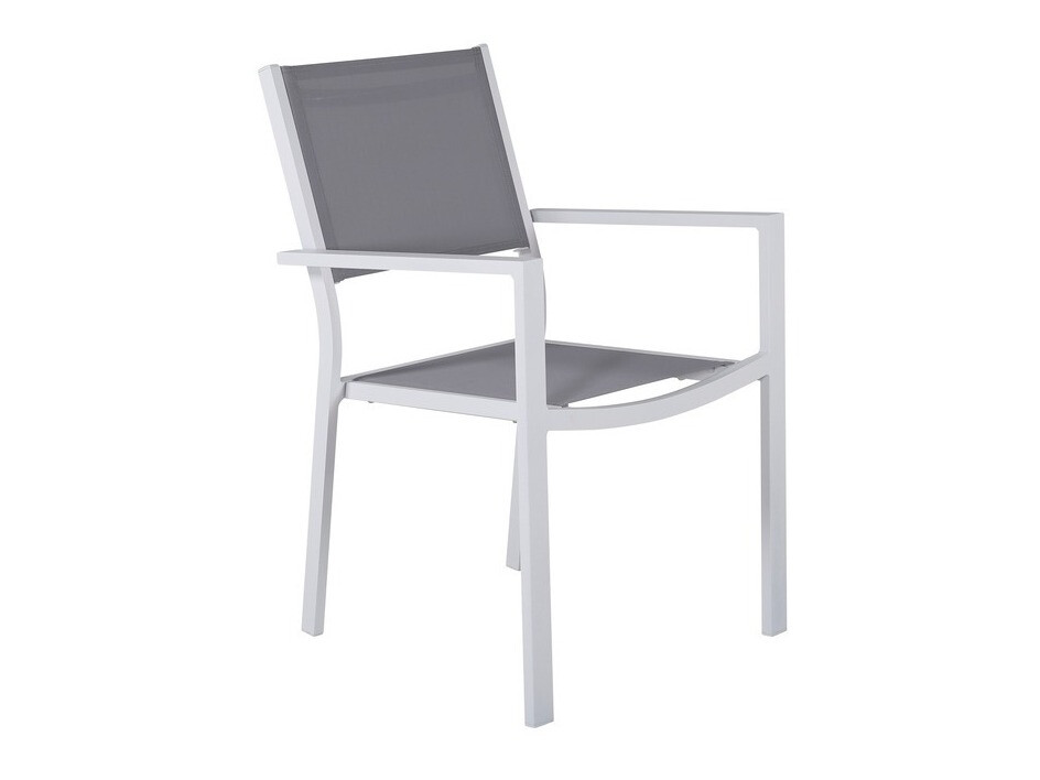 Silla para exterior Dallas 746 (Blanco + Gris)