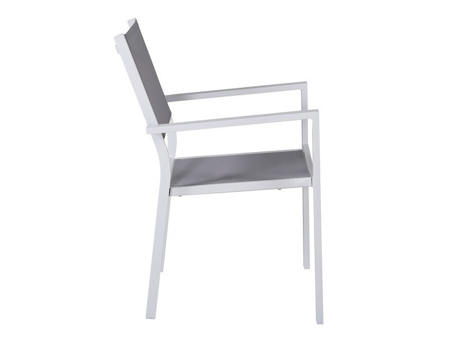Silla para exterior Dallas 746 (Blanco + Gris)