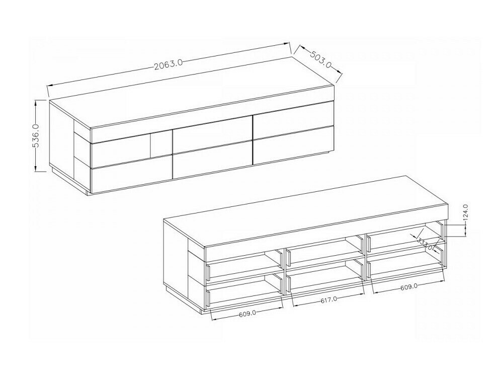 Conjunto de salón Livlore 109 (Blanco + Blanco brillante + Hormigón)