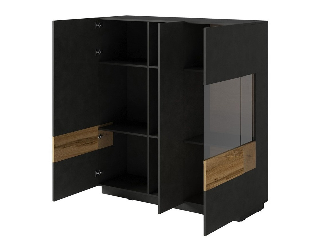 Conjunto de salón Livlore 110 (Madera gris + Roble wotan)