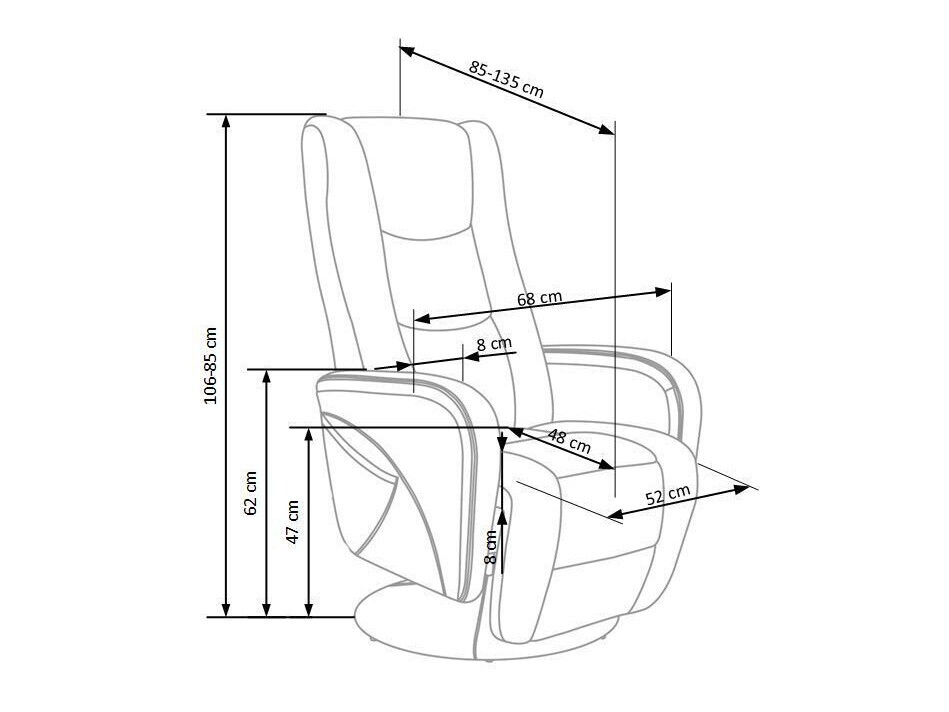 Sillón reclinable Houston 1085 (Beige)