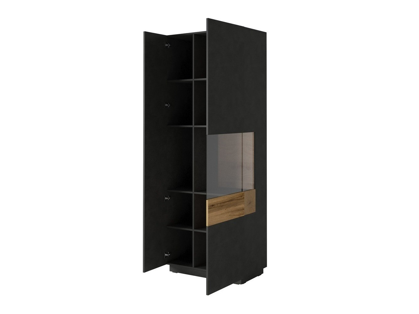 Conjunto de salón Livlore 108 (Madera gris + Roble wotan)