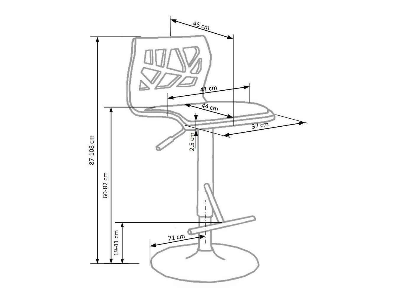 Silla de barra Houston 164