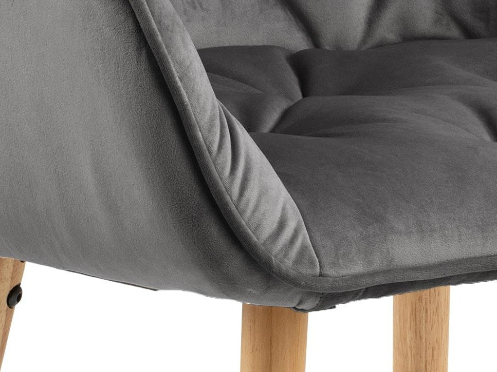 Silla Norsica 489 (Gris oscuro + Luminoso madera)