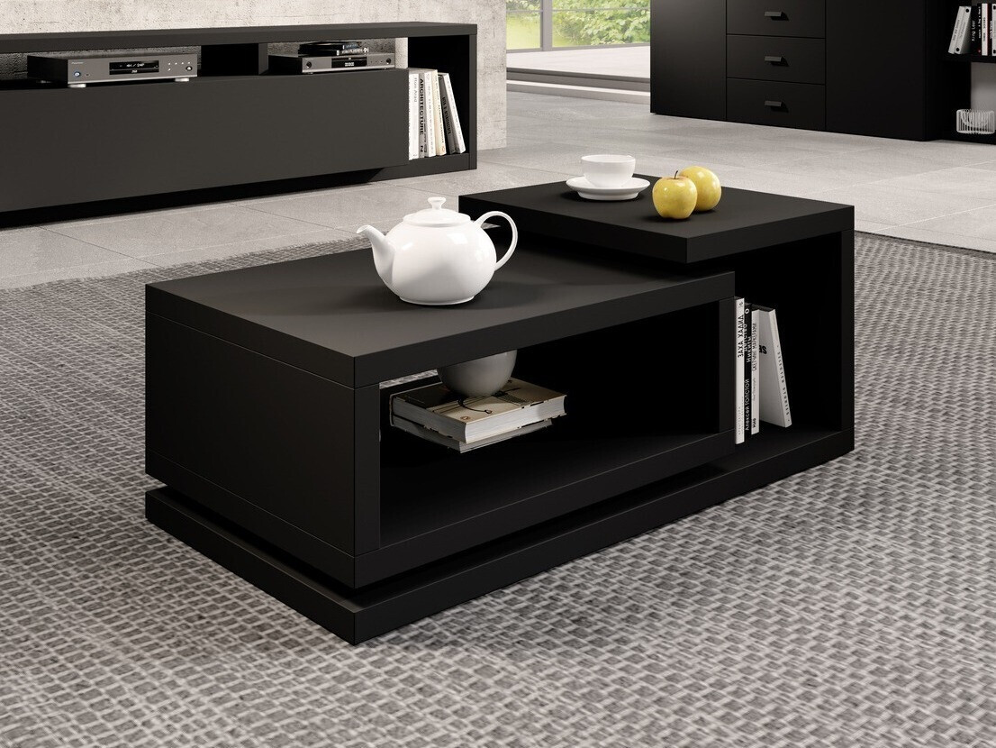 Mesa de centro Lutiva 104 (Negro mate)