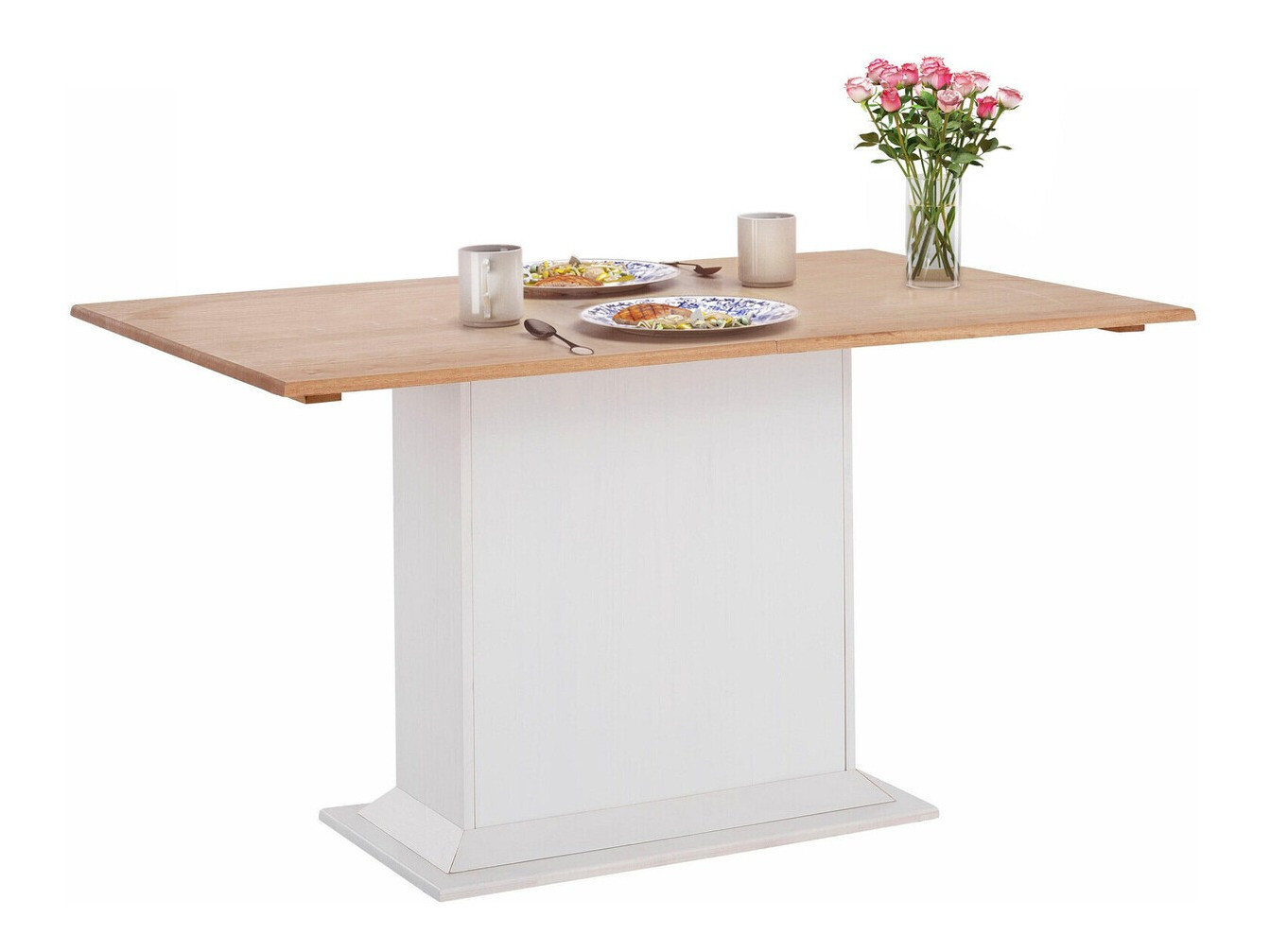 Banco esquinero Cirfeli 104 (Blanco + Pino)