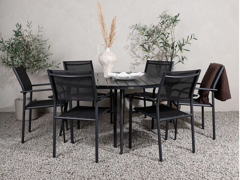 Mesa para exterior Dallas 2832 (Negro)