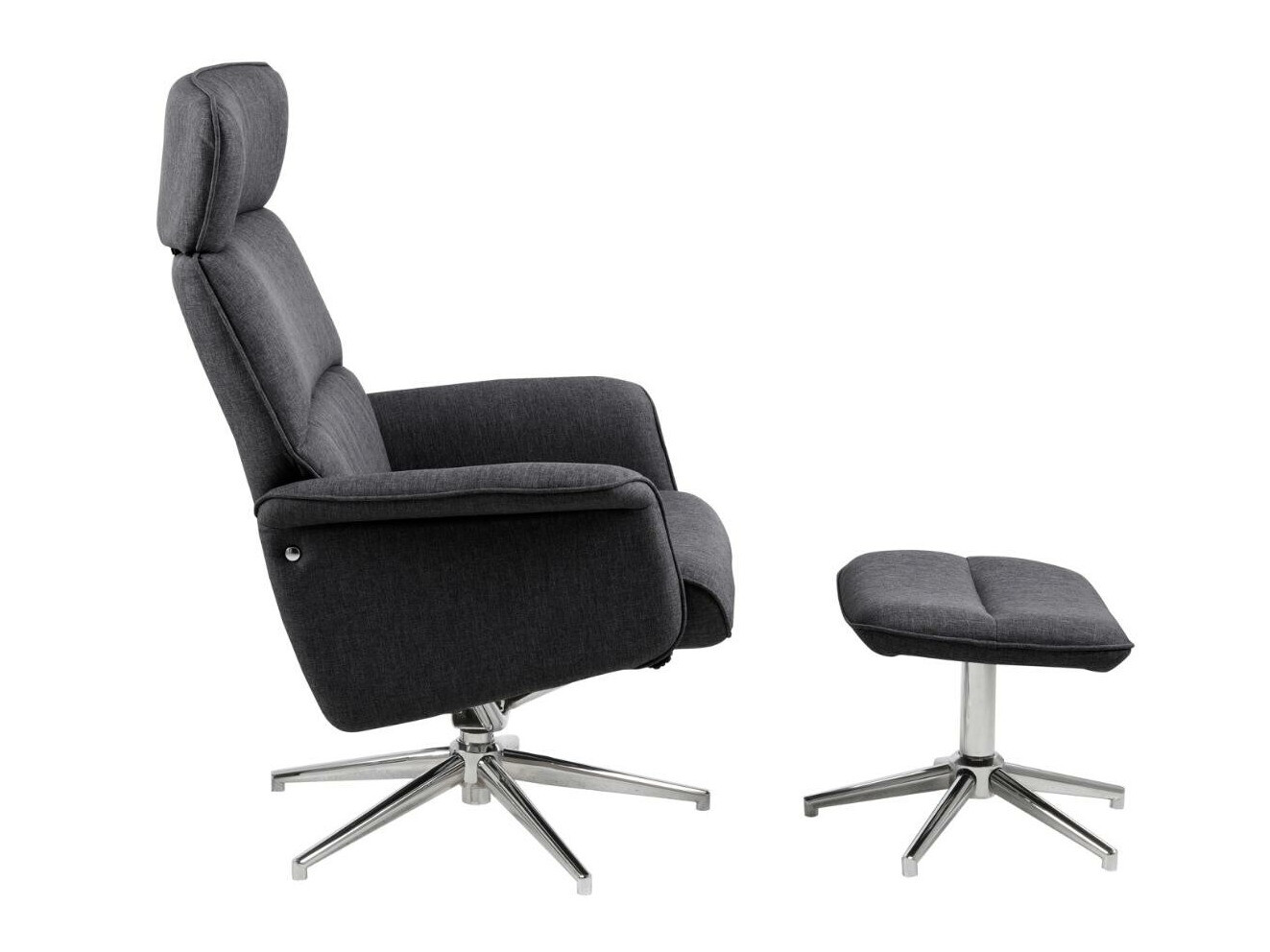 Sillón Norsica 570 (Gris oscuro + Plata)