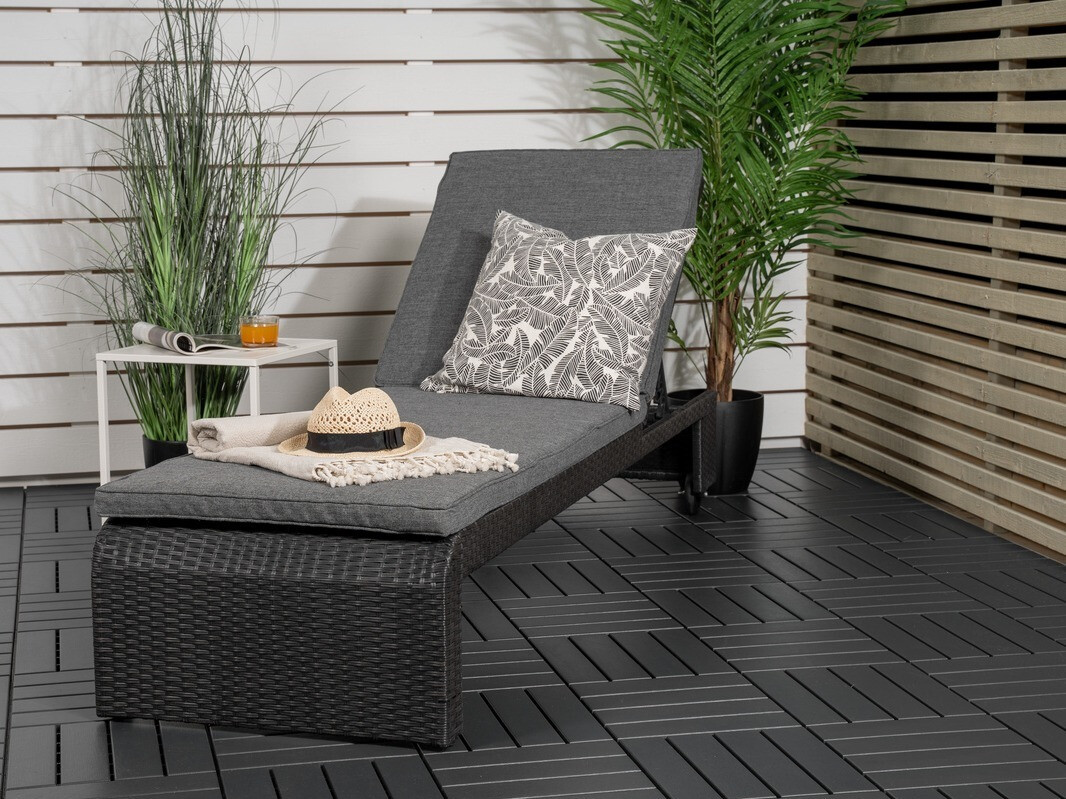 Tumbona Dallas 771 (Negro + Gris)