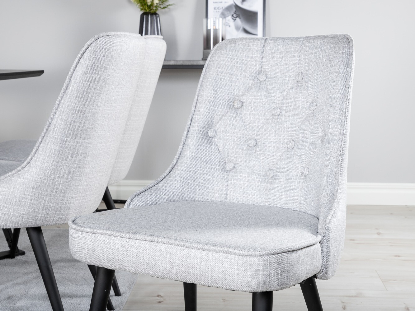 Conjunto de mesas y sillas para comedor Dallas 1629 (Gris)