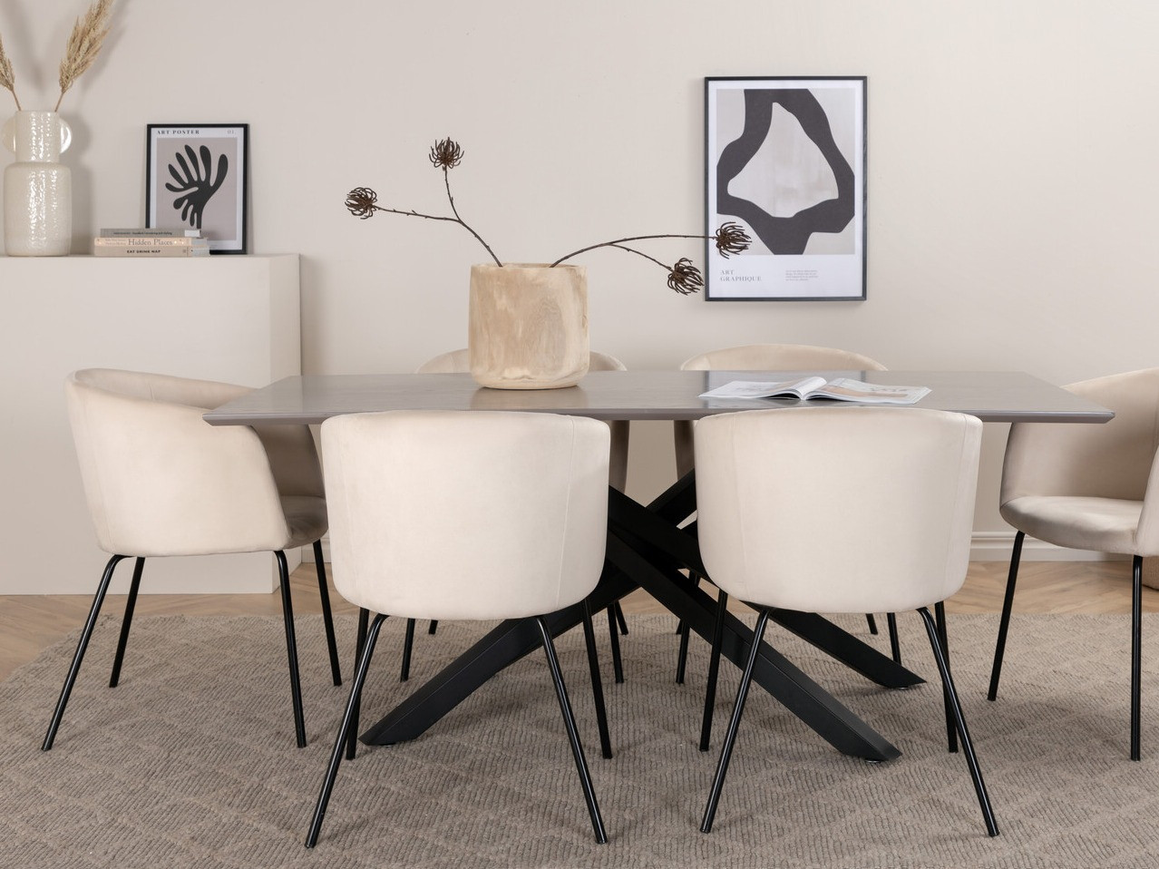 Conjunto de mesas y sillas para comedor Dallas 3036