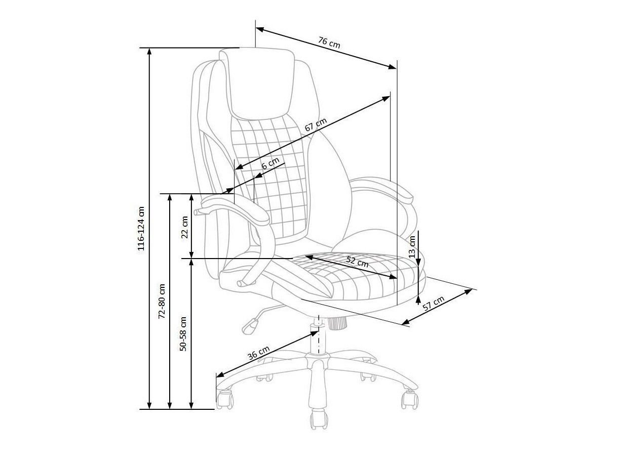 Silla de oficina Houston 1387 (Negro)