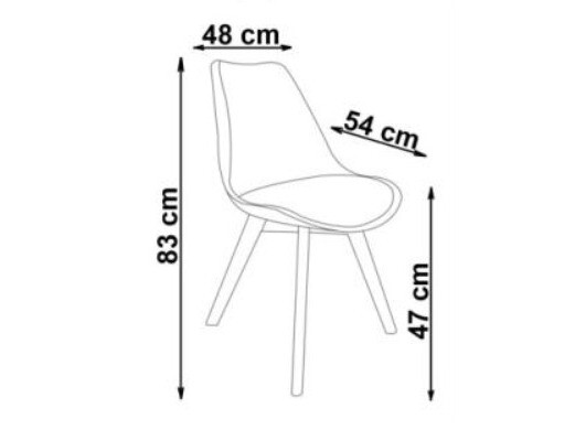 Silla Houston 412 (Crema + Luminoso madera)