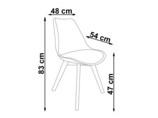 Silla Houston 412 (Gris claro + Luminoso madera)