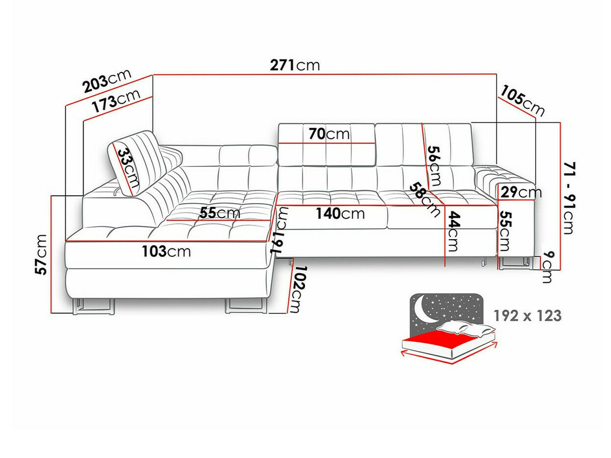 Sofá rinconero Comfivo 247 (Abriamo 04)