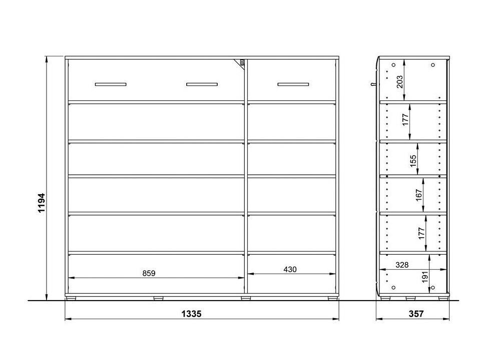 Conjunto para recibidor Livromu 114
