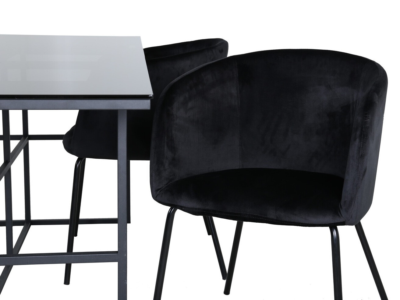 Conjunto de mesas y sillas para comedor Dallas 3044 (Negro)