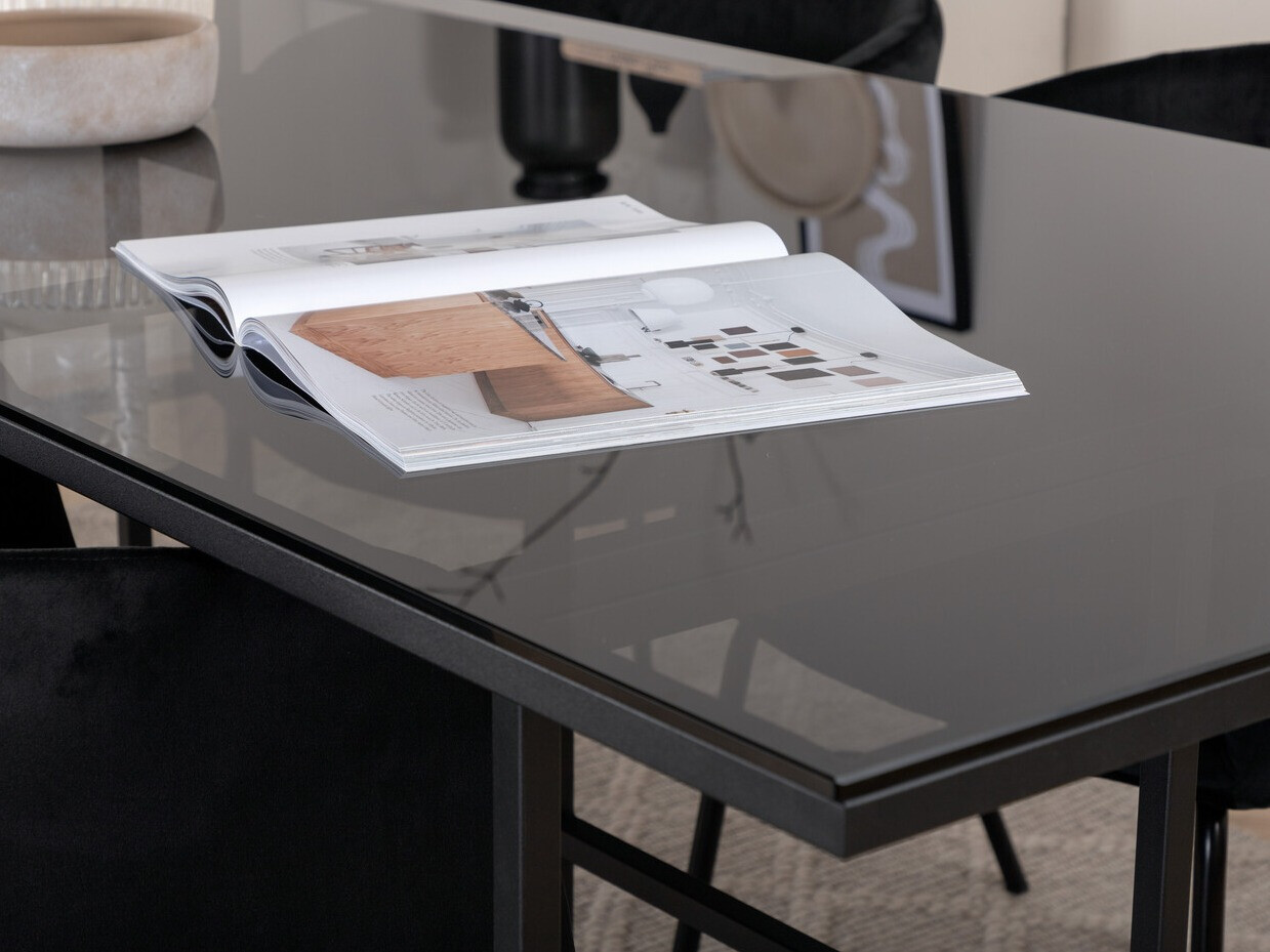 Conjunto de mesas y sillas para comedor Dallas 3044 (Negro)